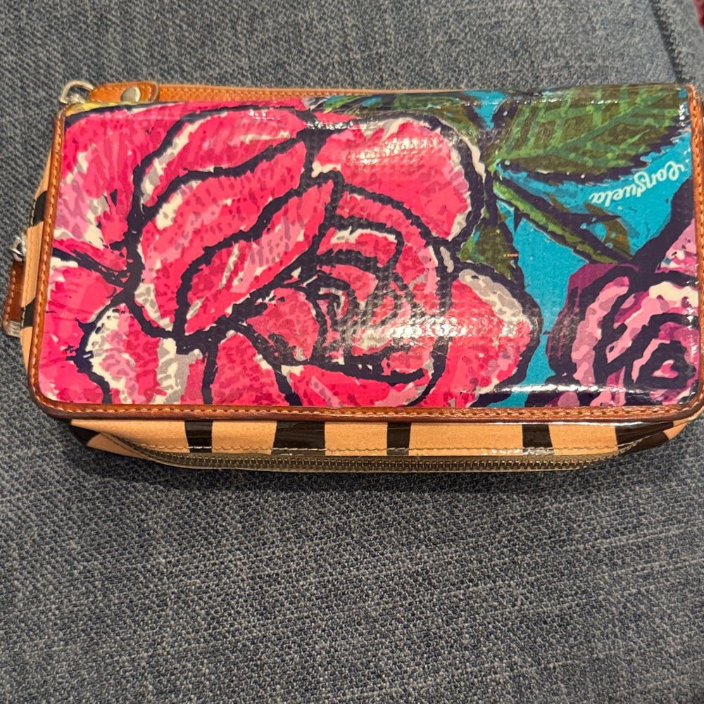 Consuela Multicolor Floral Clutch Wristlet - Picture 2 of 6